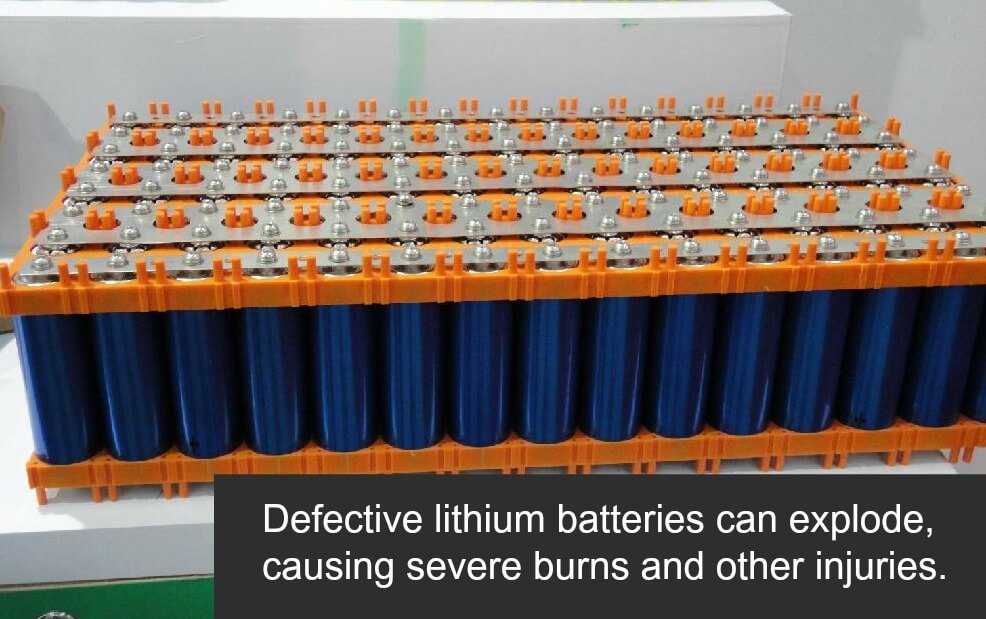 defective lithium batteries